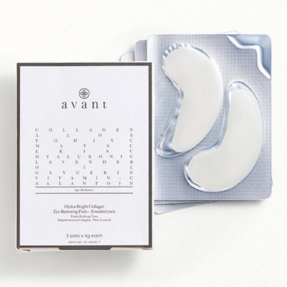 AVANT SKINCARE Hydra-Bright Collagen Eye Restoring Pads NEW IN BOX - Picture 1 of 3